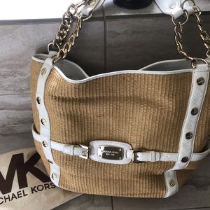 Mkors straw bag great for Summer months!!!